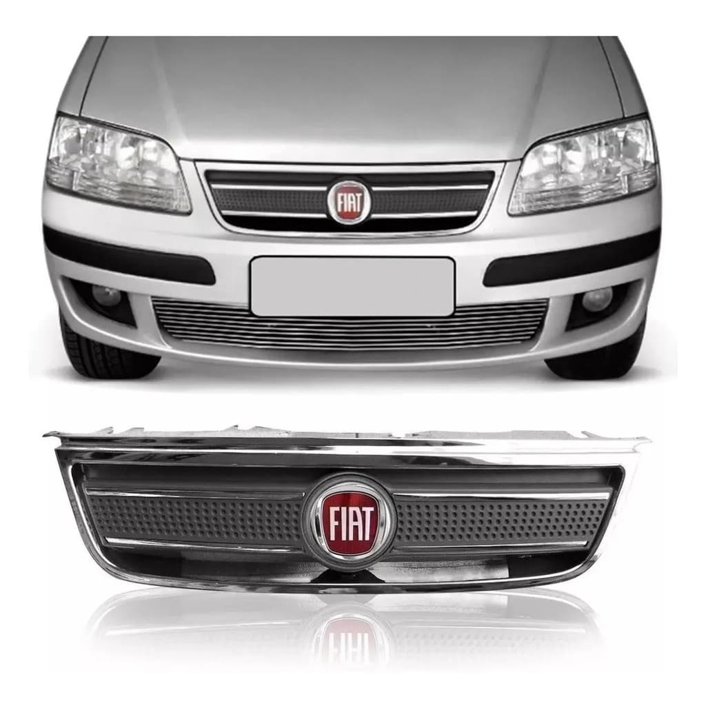 Grade Cromada Fiat Idea 2003 2004 2005 2006 2007 2008 2009