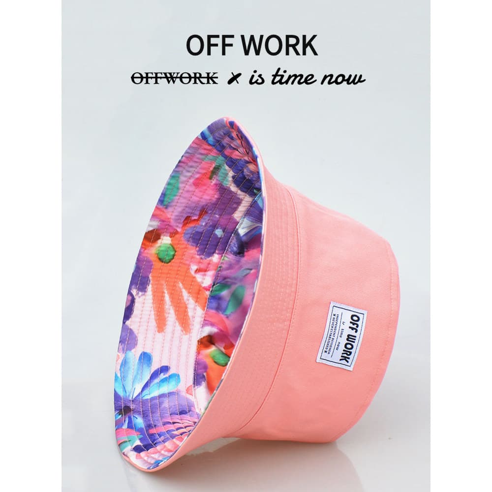 Novo chapéu de sol rosa feminino verão balde chapéu Anti-ultravioleta chapéu de sol dupla face bacia chapéu masculino Ca