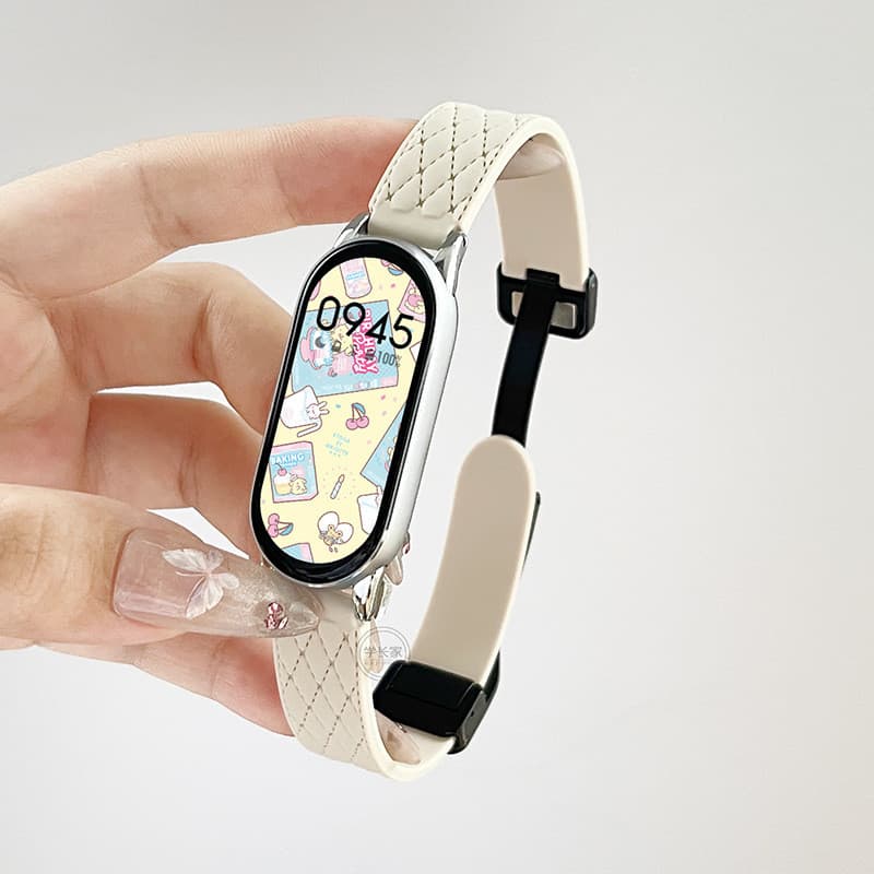 Adequado para pulseira 10/9 pulseira corrente 8/7 pulseira de pulso criativo Silicone 65nfc versão substituição magnétic