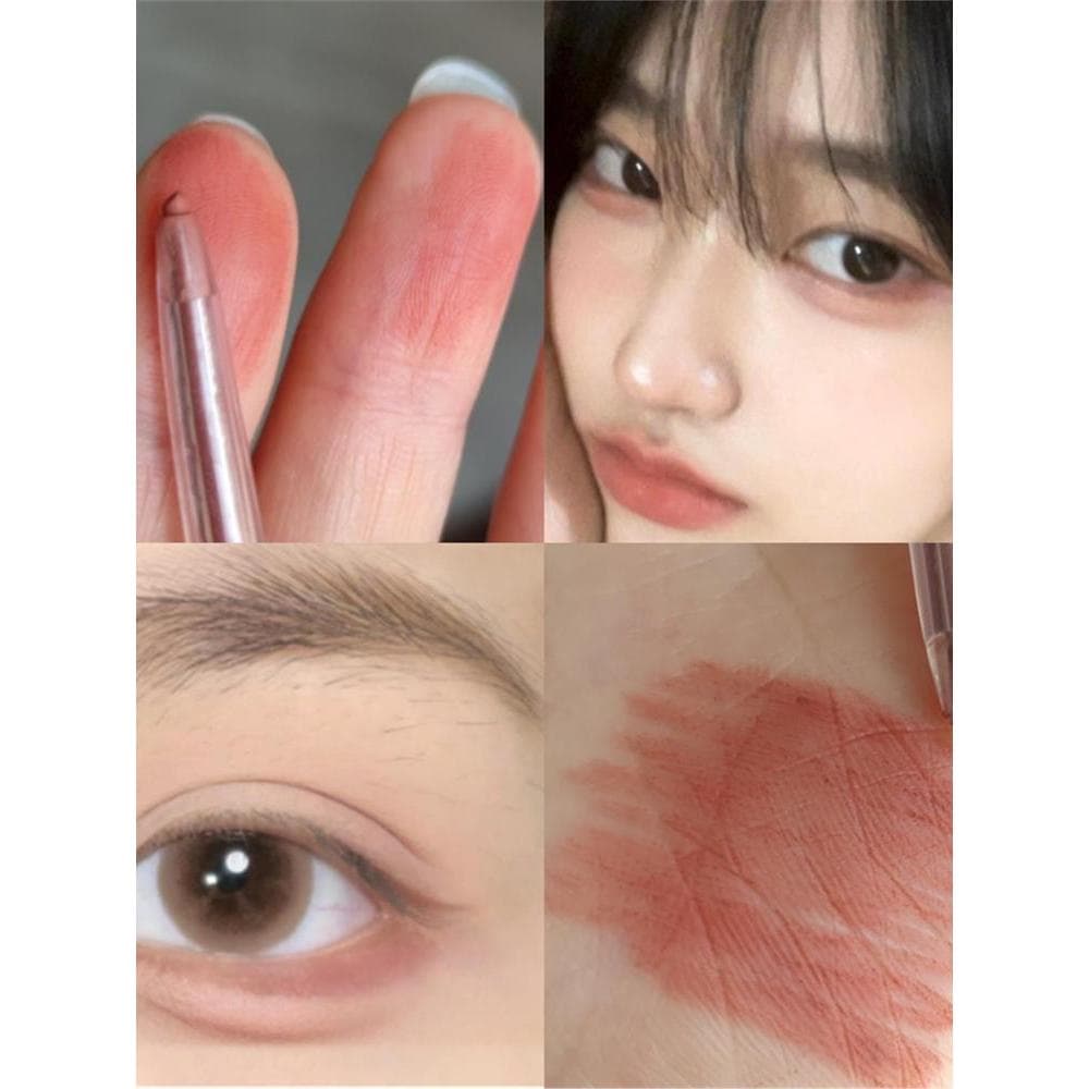 Nude rosa delineador Gel caneta baixa saturação rosa marrom pálpebra para baixo para delineador deitado bicho da seda Ch