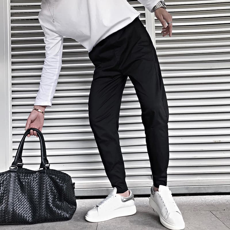 Calças masculinas ins Street Wear plâncton bonito Casual tornozelo comprimento calças 2022 novo estilo Leggings calças p