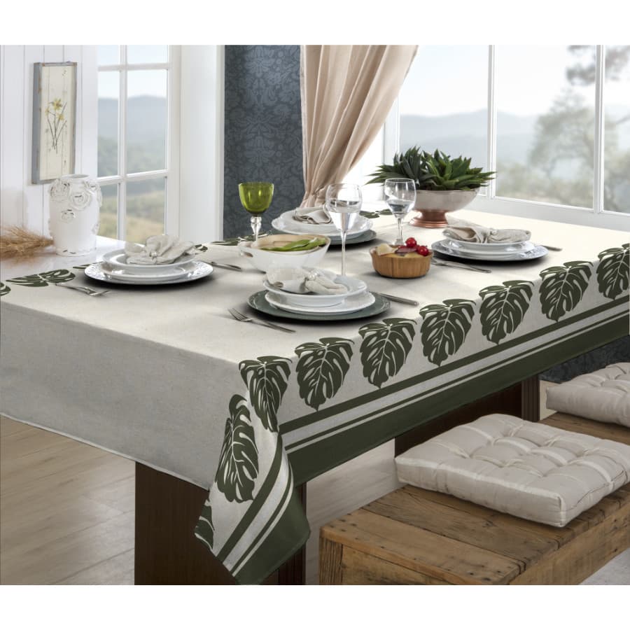 Toalha de mesa nos tamanhos 4 / 6 / 8 lugares - Alta Qualidade