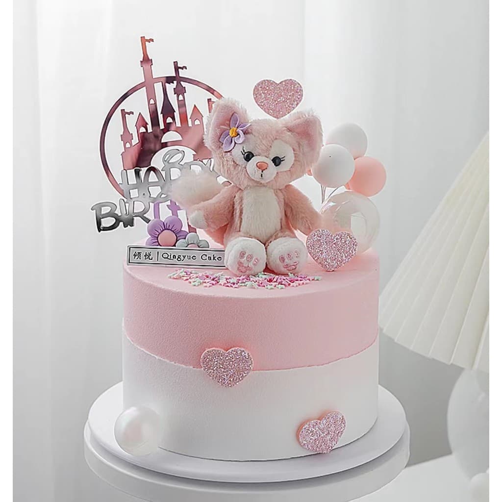 Cena bolo decoração ornamentos Lingna Belle Plug-In cerâmica macia dos desenhos animados bonito raposa cozimento sobreme