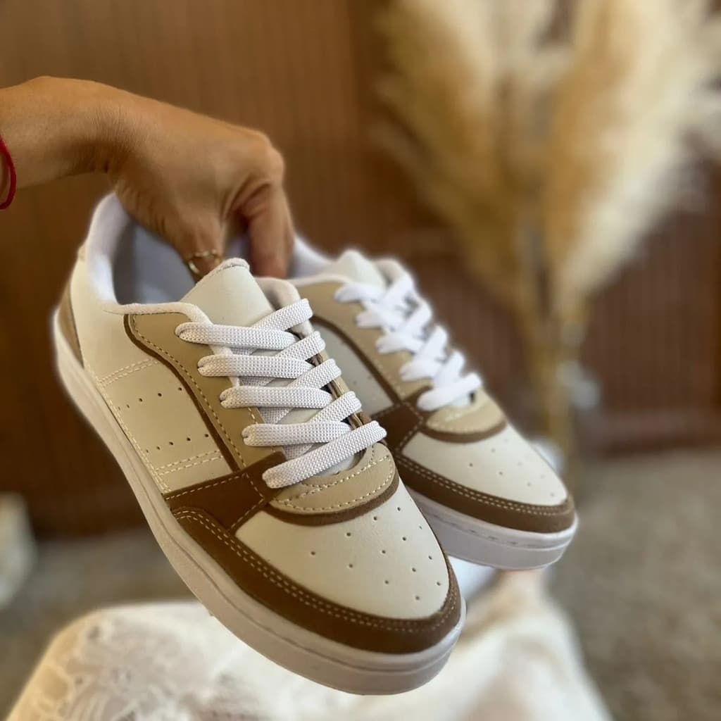 Tênis Branco Feminino Casual Confortável Leve Macio Dia Dia