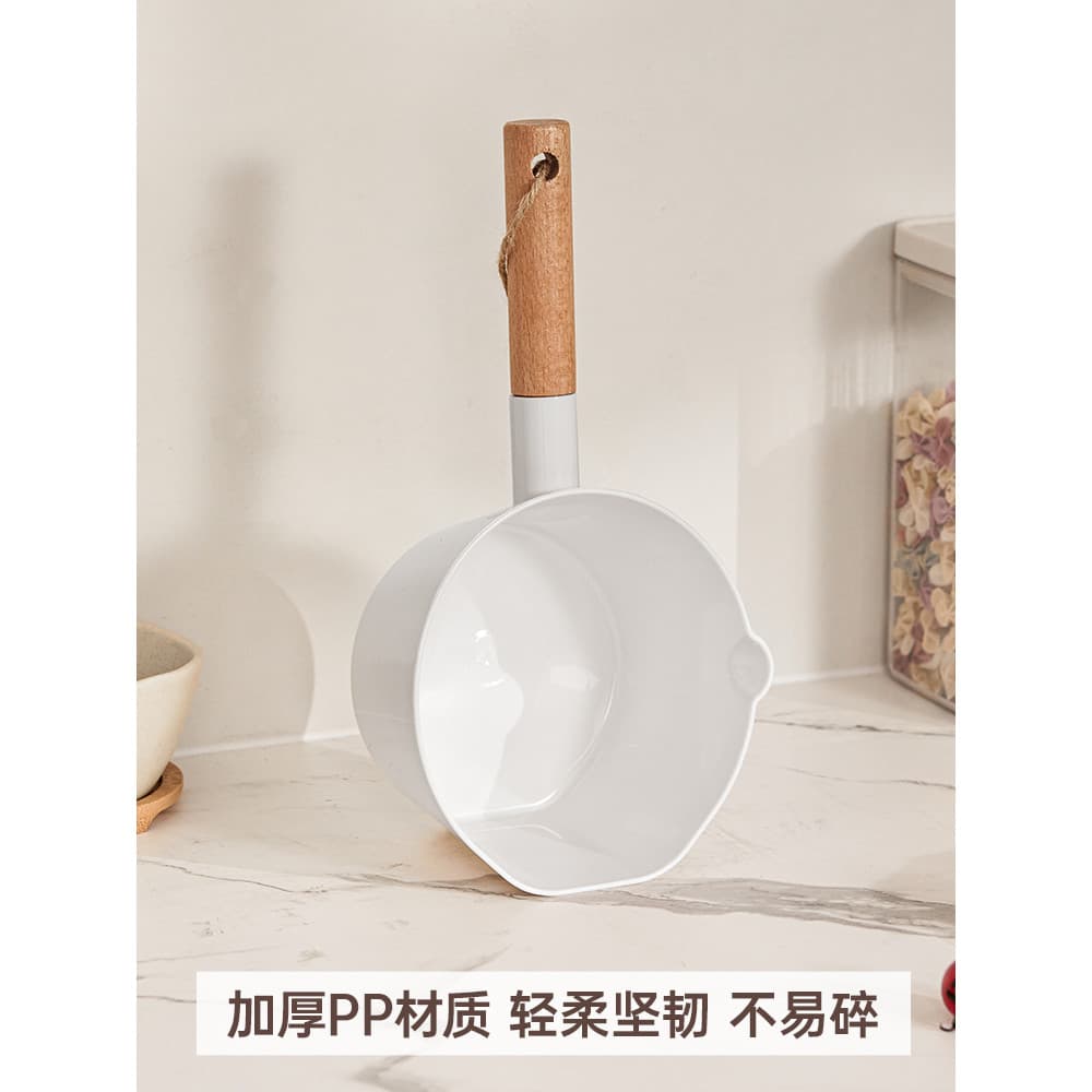 Colher de água inquebrável doméstica, colher de cozinha, colher de água aprofundada, plástico espesso, banho de bebê, Sh