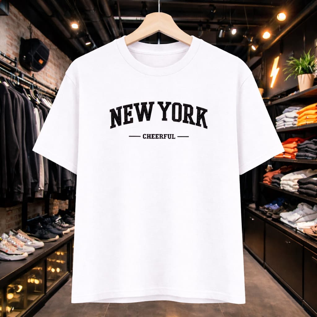 Camiseta Masculina New York PREMIUM 100% Algodão Camisa Unissex