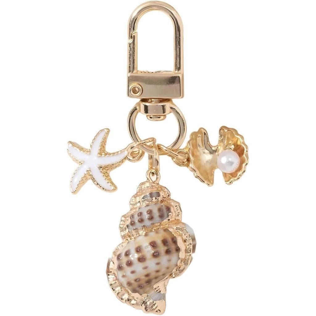 Kawaii Bonito Praia Chaveiro Pérola Estrela Do Mar Concha Saco De Verão Encantos Bolsa Para Bolsas Oceano Presente Mulhe