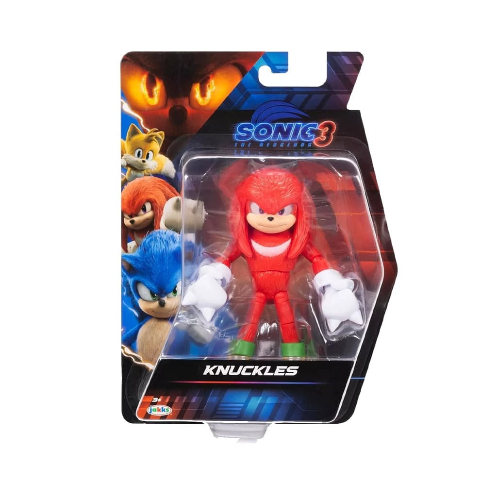 Boneco Knuckles de 12cm - Sonic 3 Filme
