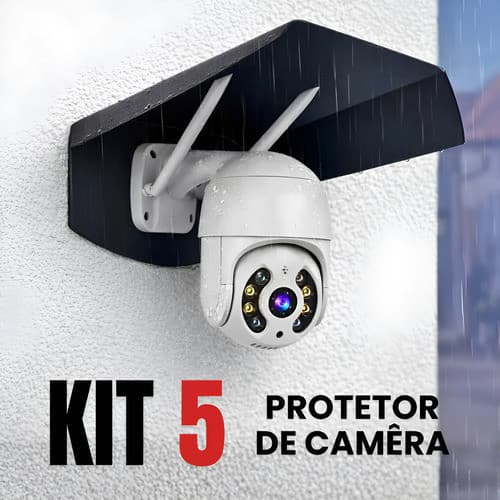 Kit Com 5 Protetor De Camera Segurança Proteção Universal