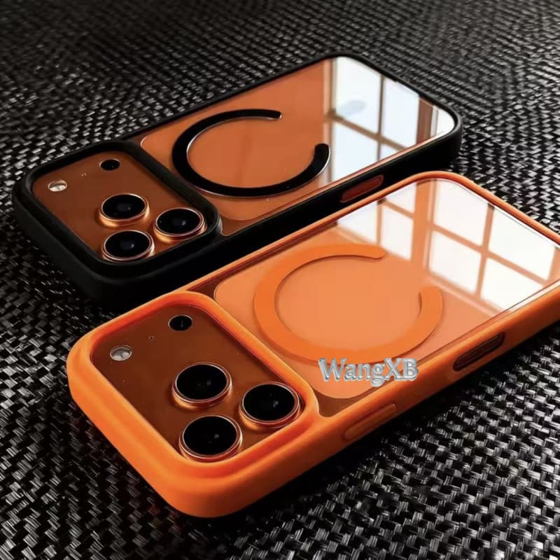 Capa De Telefone Magnética Acrílica Transparente De Alta Qualidade , Adequada Para iPhone 17 , 16 , 15 , 14 , 13 , 12 ,