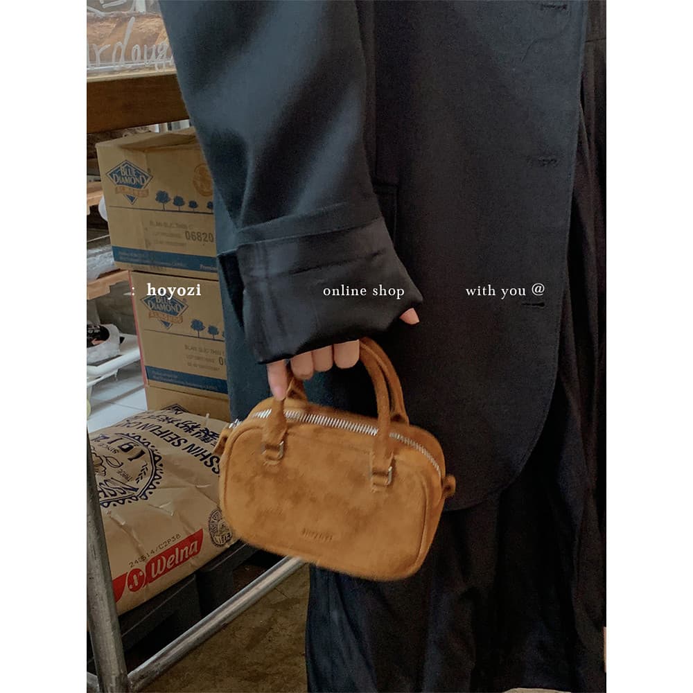 [Bolsa Xiaoyoujia] HOYOZI Bolsa Feminina de Couro Genuíno Crossbody Bolsa Pequena para Celular Estilo Feminino 2026 Novo