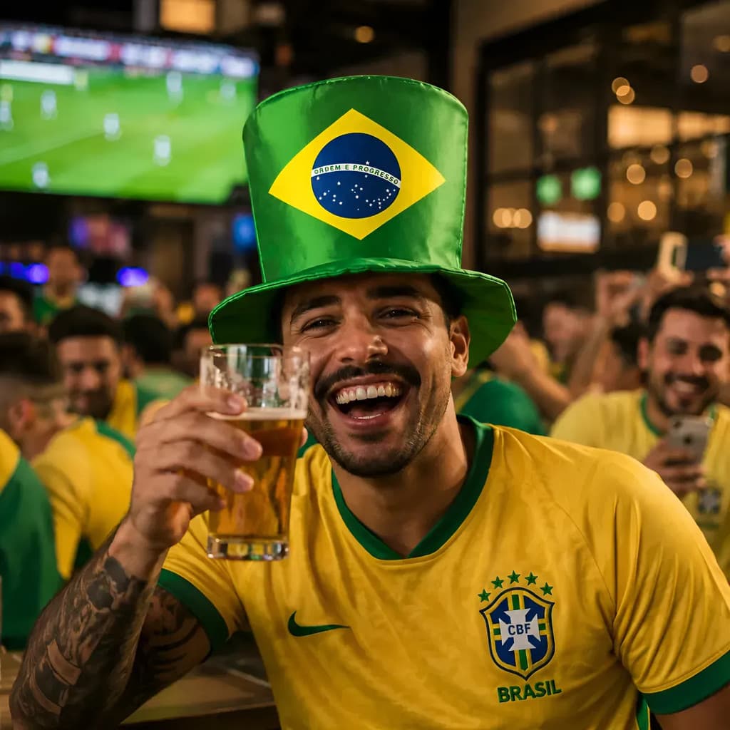 Chapéu Cartola Brasil para Copa do Mundo e Torcida