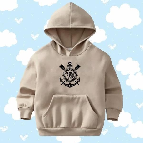 MOLETOM  INFANTIL CASACO BLUSA DE FRIO CANGURU CORINTHIANS PAULISTA TIMÃO MASCULINO FEMININO UNISEXX