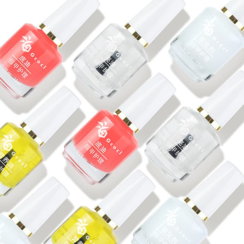 GCOCL Manicure Unha Polonês Cuidados Óleo Suavizante Nutrição Base Óleo Brilhante Óleo Cuidados Óleo Manicure Conjunto B