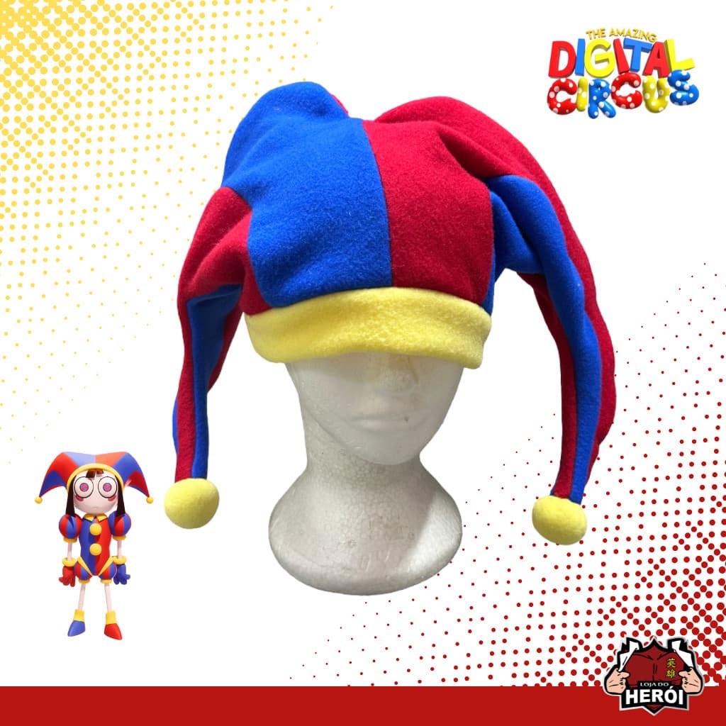 Chapéu de Pomni - O Incrível Circo Digital - Personalizado - Cosplay 4615