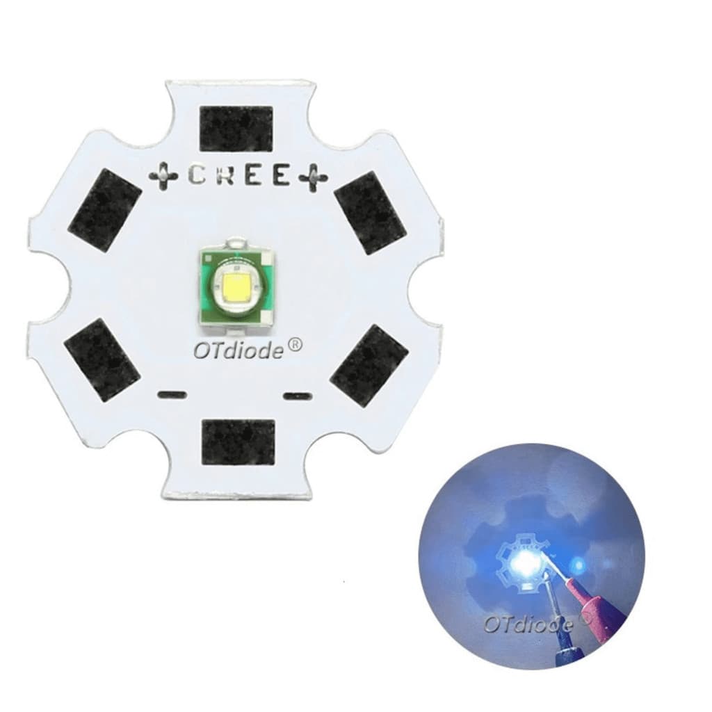 5x 10x Led Chip 3w Cree Branco Frio Gelo 6000k 15000k Aquario Lanterna Alta Potência Xpe2 Iluminação