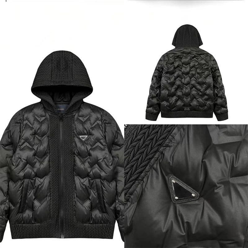 Jaqueta acolchoada térmica masculina inverno com capuz costura à prova de vento jaqueta curta acolchoada jaqueta Casual