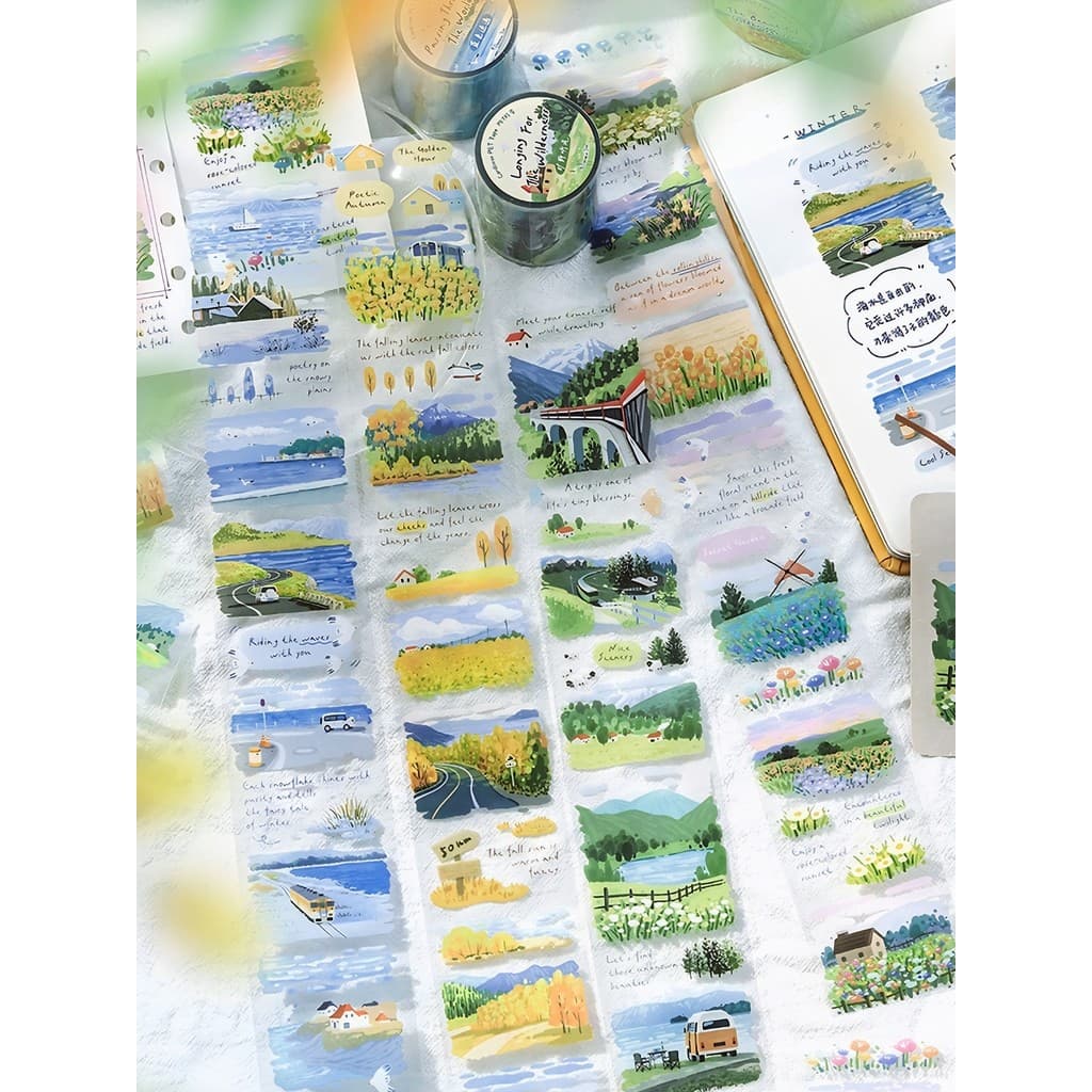 Todo o lugar paisagem Yamagawa PET fita paisagem manual paisagismo floresta diy decoração manual adesivo ins