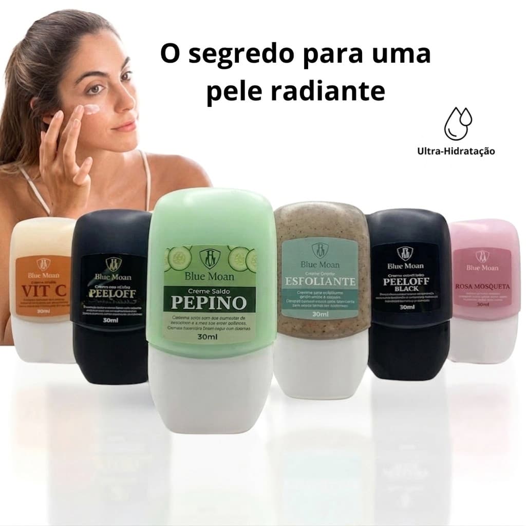 Creme Facial Hidratante Pele Macia Rosa Mosqueta Vitamina C Skin Care
