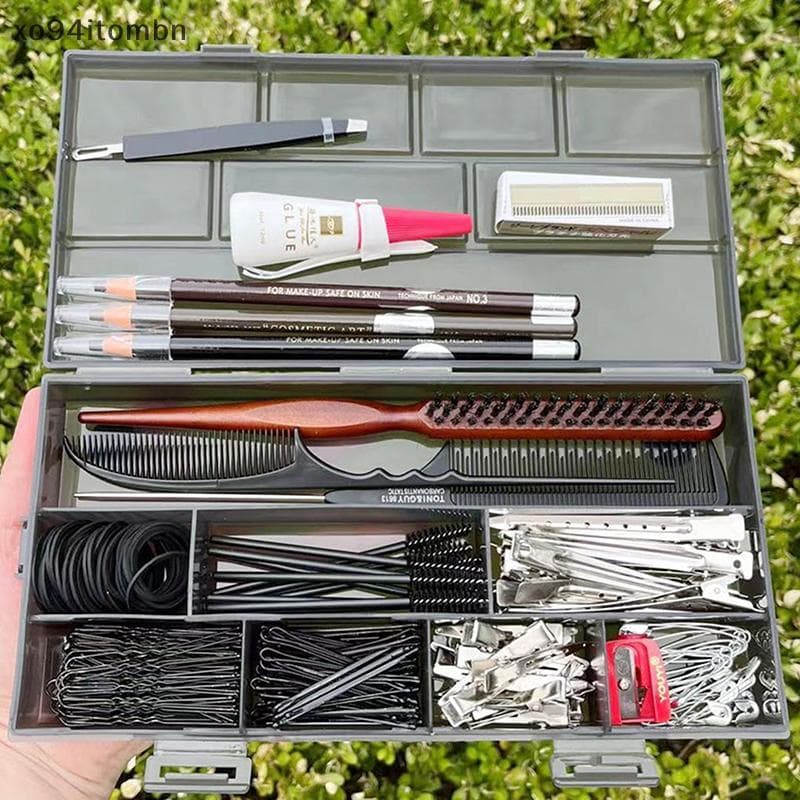itens Caixa De Armazenamento De Ferramentas De Barbeiro , Clipes De Cabelo , Pentes , Estojo , Compartimento Multigrade