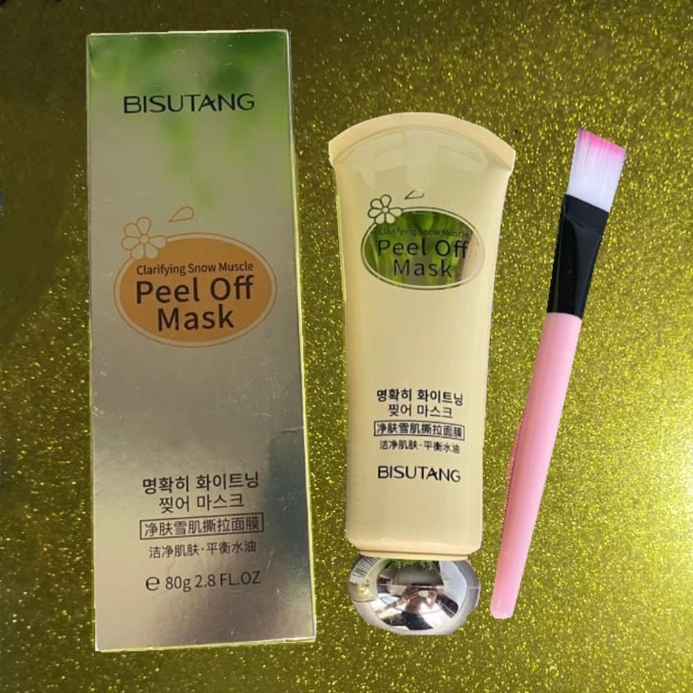 Bisutang Limpeza Sekkisei Peeling Máscara 80g Máscara Mancha Máscara Nasal Remover Acne Encolher Poros Escova Livre