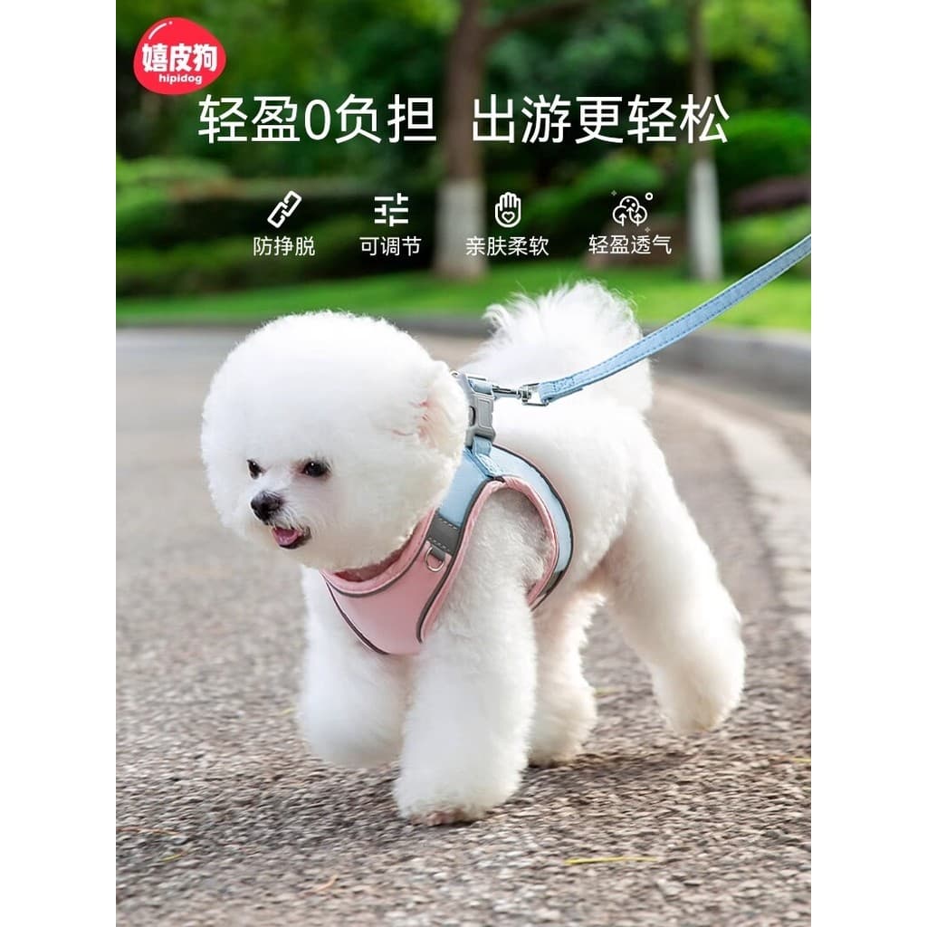 Coleira para cachorro tipo colete, coleira para cachorro, filhotes pequenos, pomerânia, Teddy, Bichon, influenciador, al