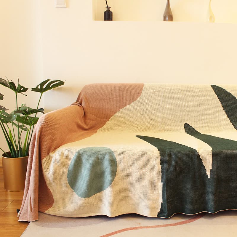 Nordic ins Morandi puro algodão sofá toalha sofá cobertor decoração Anti-poeira capa de sofá b & bb cabeceira decoração
