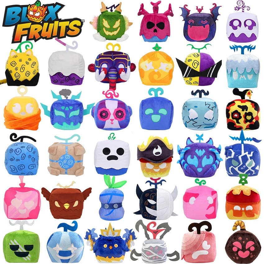 Frutas New Blox Em torno do jogo Adereços Fruit Box Boneca Plush Toy Love Box
