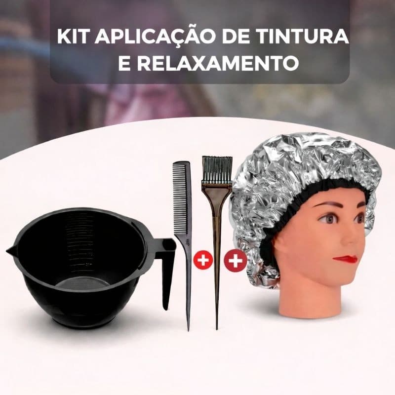Kit relaxamento e Pintura com Tijela e Touca Metalizada.