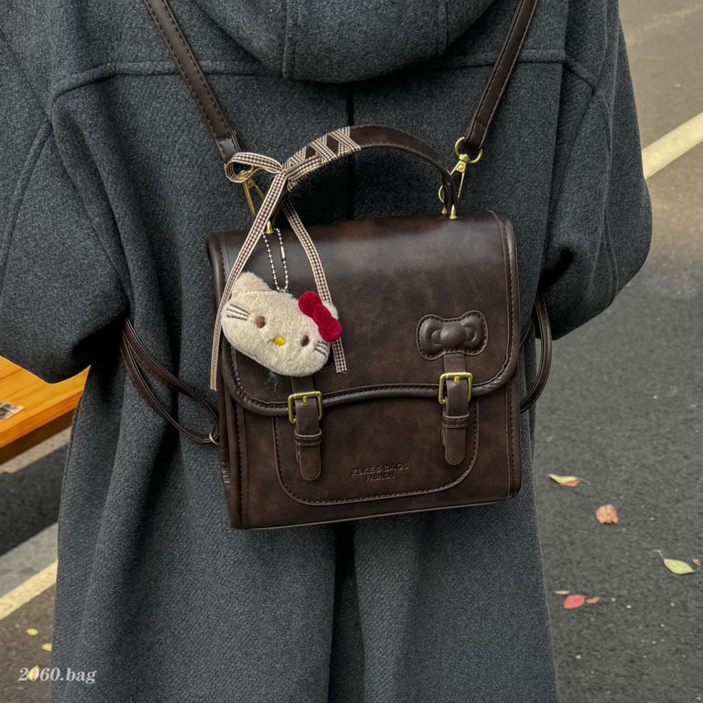 Estilo Preppy nicho Design mochila saco 2025 estudante Commuter classe outono novo estilo feminino All-Match temperament