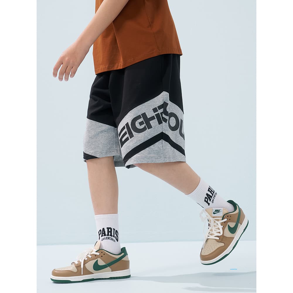 Hoo Calças médias para meninos Roupas infantis Roupas de verão para meninos Roupas juvenis Calças infantis de cinco pont