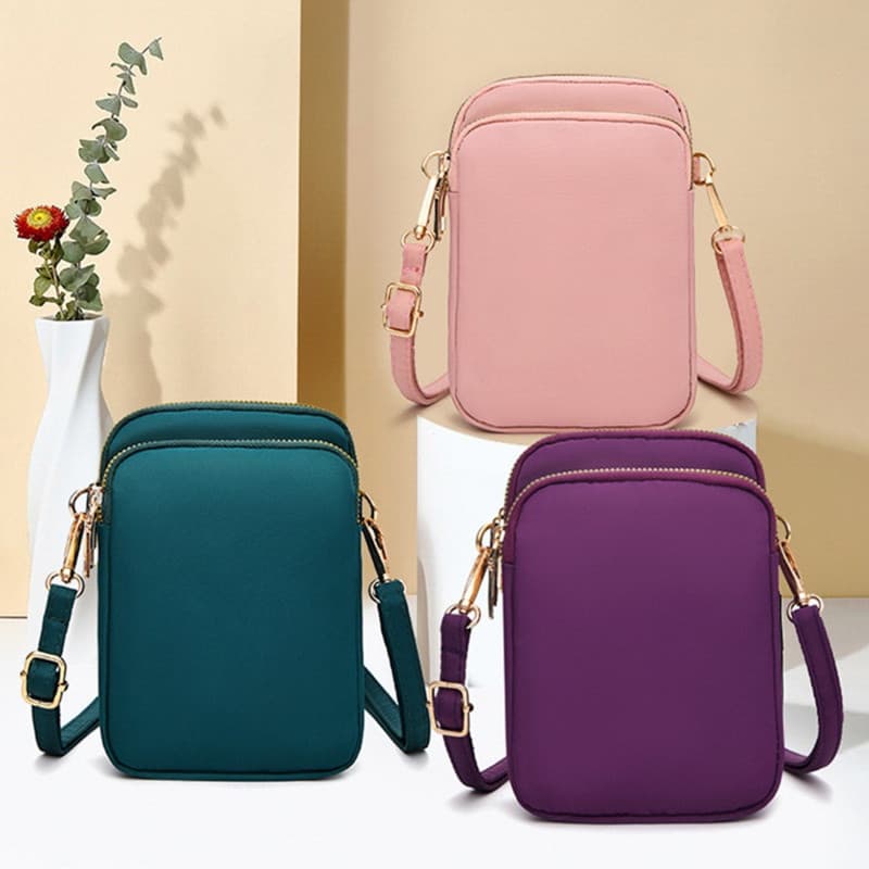 Crossbody Feminino Zíper Bolsa De Ombro Do Telefone Móvel Senhora Feminina Multifuncional Pulso Nova Carteira Esportiva