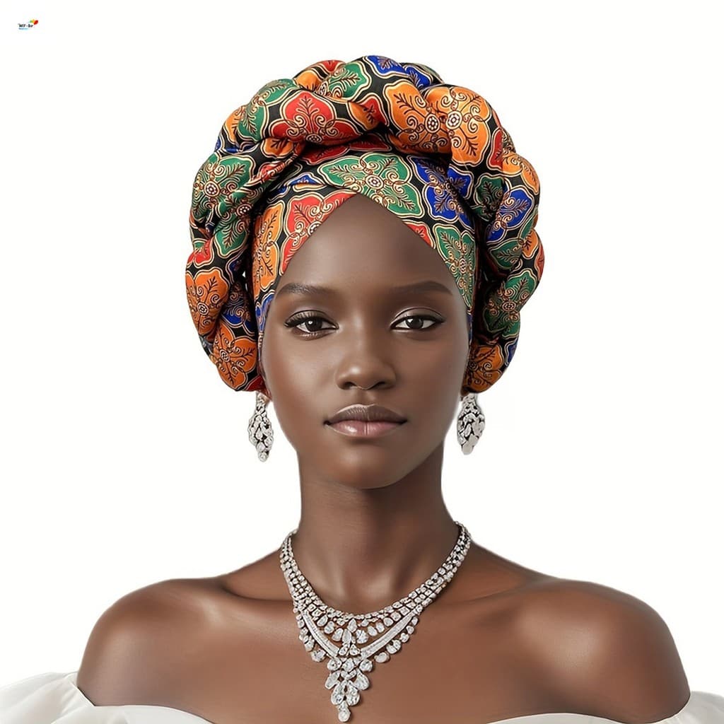Tiara De Turbante Torcido Com Estampa Étnica – Acessórios De Cabelo Antiderrapantes Para Mulheres E Meninas