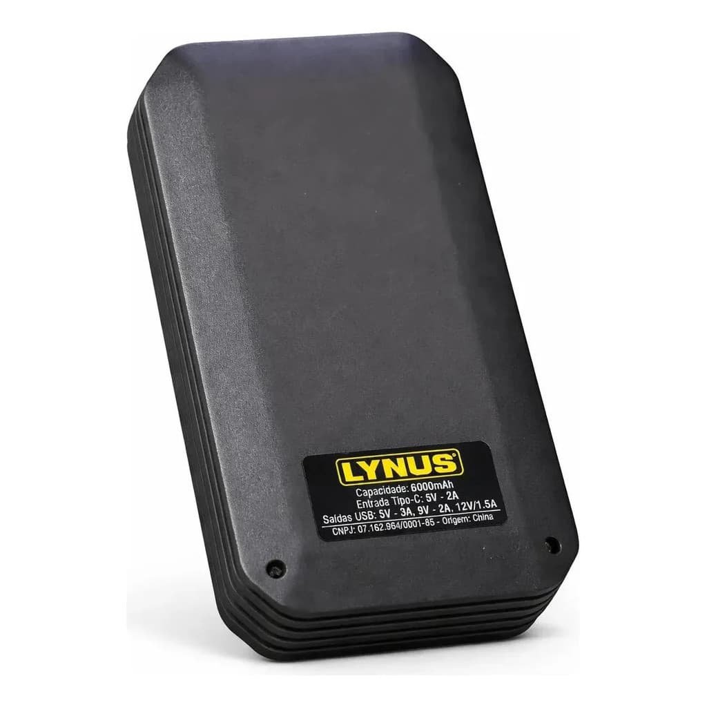Auxiliar De Partida Automotivo Carros E Motos Carregador de Bateria Lynus 6000a