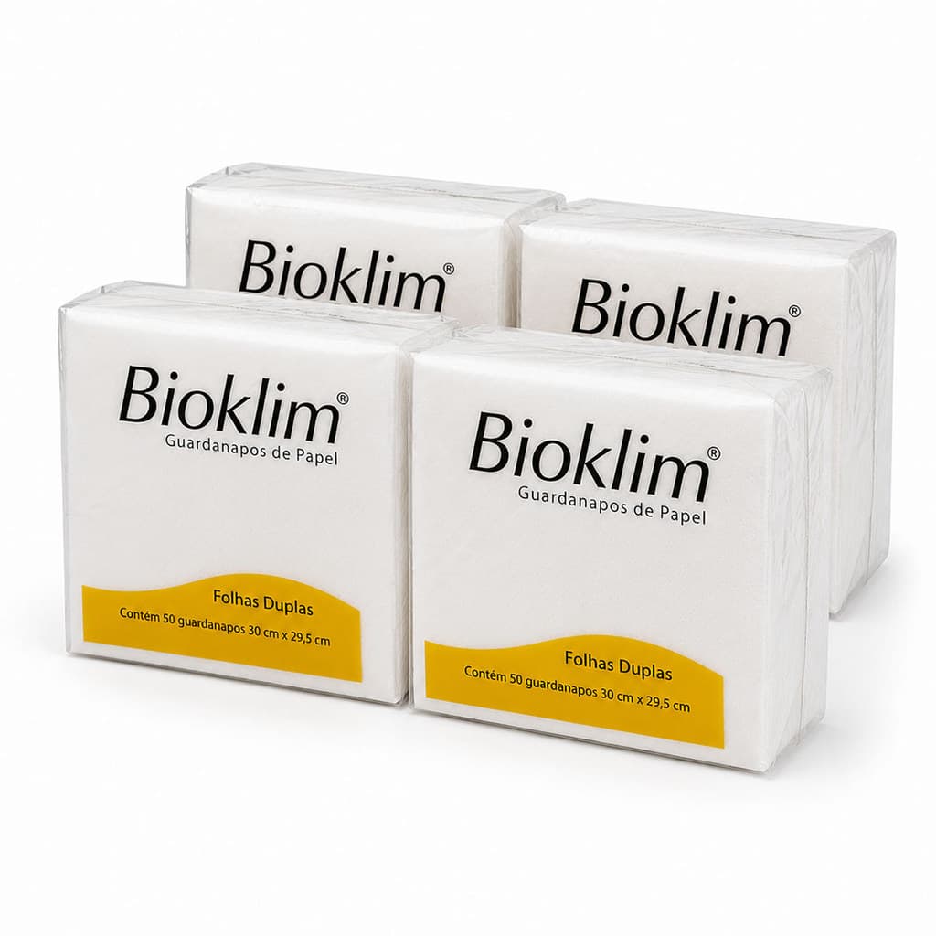 Kit Econômico com 200 Guardanapos Premium Folha Dupla 15x15