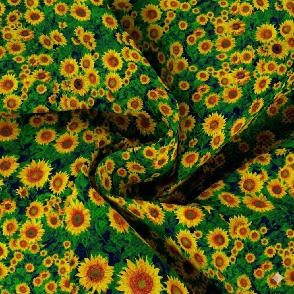 TNT Estampado Flores Girassol Metro Mewi