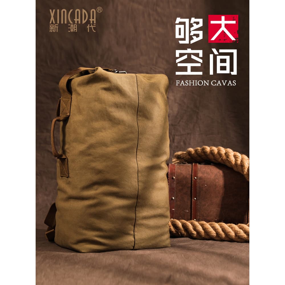 Mochila masculina multifuncional mochila de viagem ao ar livre lona Super grande capacidade Extra grande saco montanhism