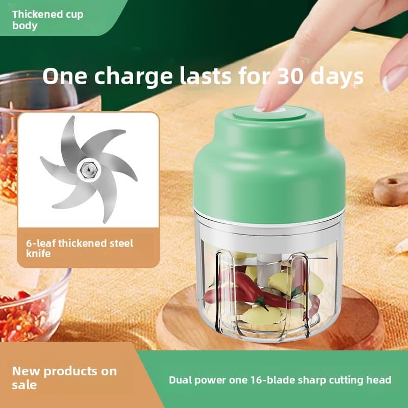 Espremedor de alho elétrico sem fio Mini prensa de alho Peeling Triturador de alho Cozinha Inteligente Complementar Alim