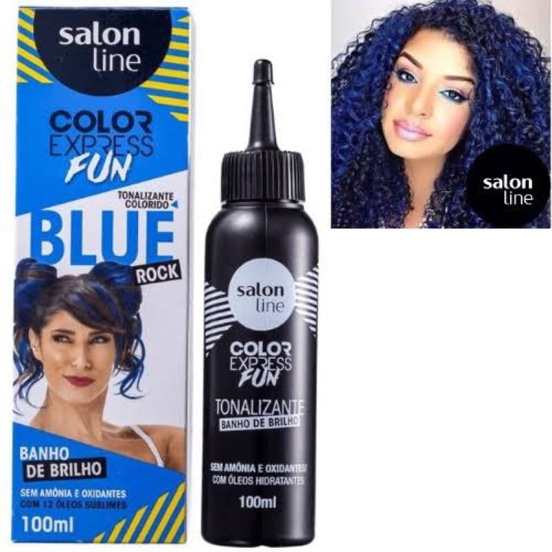 Salon Line Color Express Fun Tonalizante Blue Rock azul 100ml 1 UNIDADE