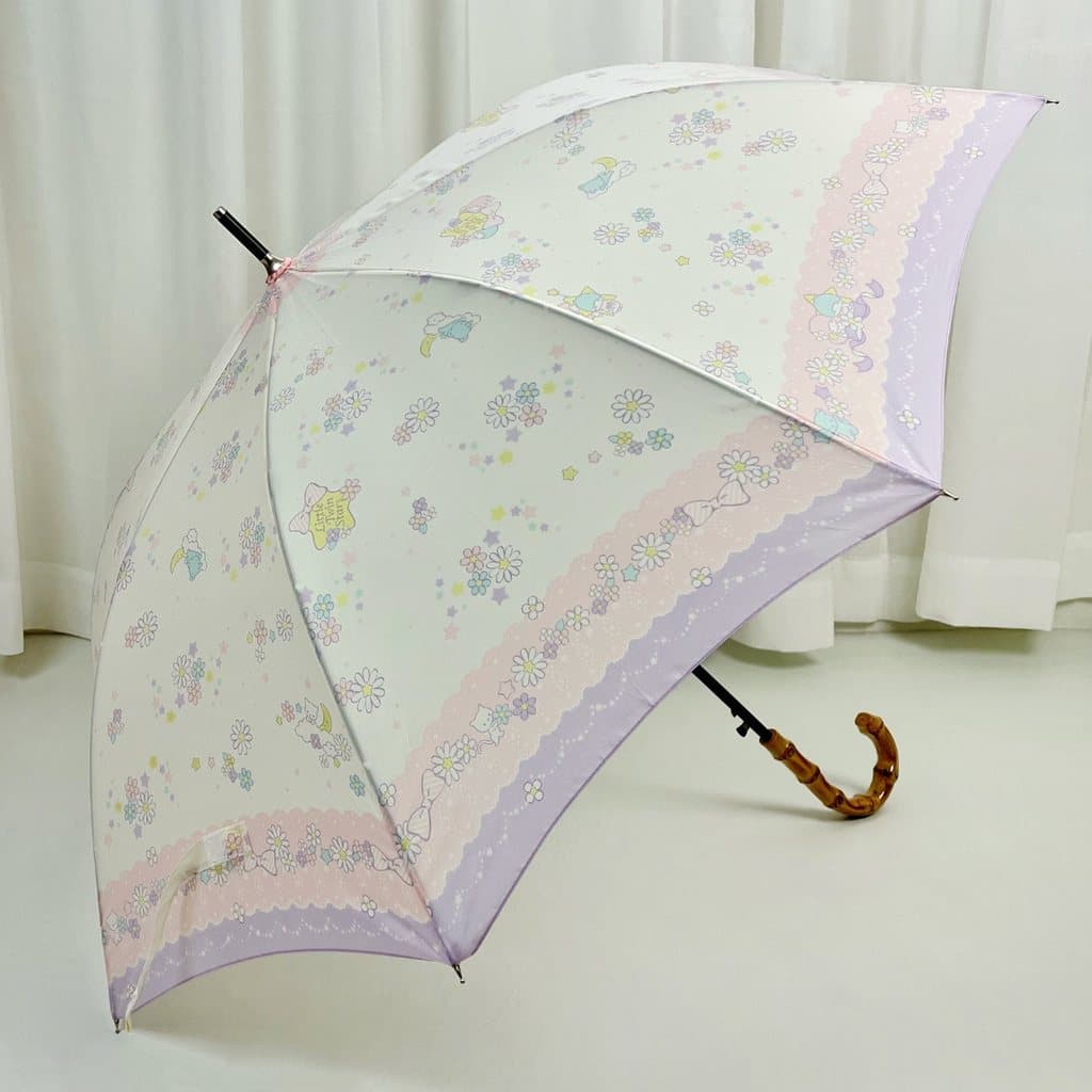 Japonês fresco estrela sonho flor viagem alça de bambu semiautomático estudante adulto portátil à prova de vento um-Spin
