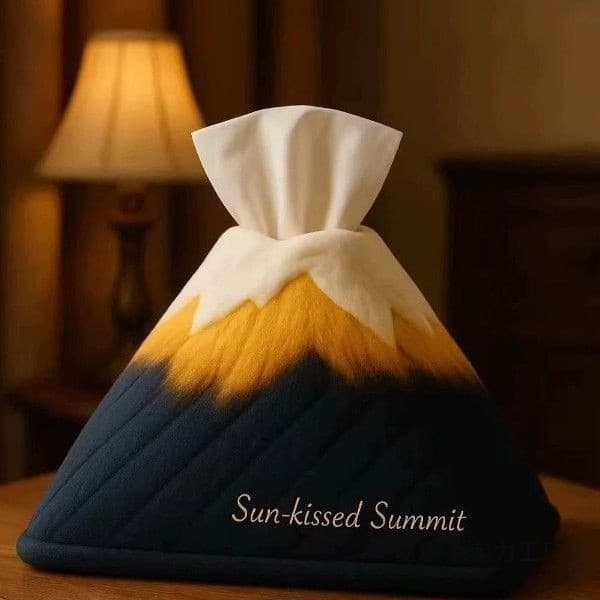 Mesmo estilo Sunshine Jinshan Peak Enfeites de caixa de tecido romântico Decorações de casa para amigos e namoradas