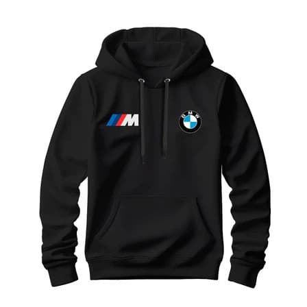 Moletom Canguru Sport Classico Blusa de Frio Estampada BMW Carro Casaco Confortável Estiloso Unisex