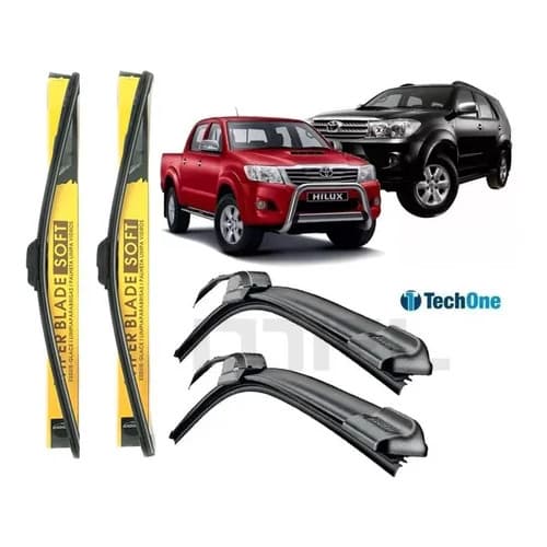 KIT PALHETAS LIMPADOR PARABRISA HILUX SW4 2005 ATÉ 2015