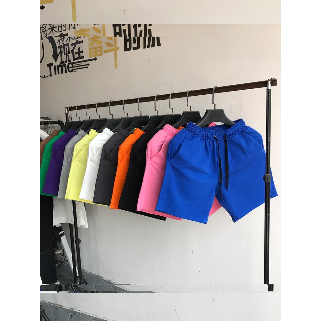 Verão Casual Shorts de algodão calças masculinas calças médias na moda esportes calças de 4 pontos elástico respirável a
