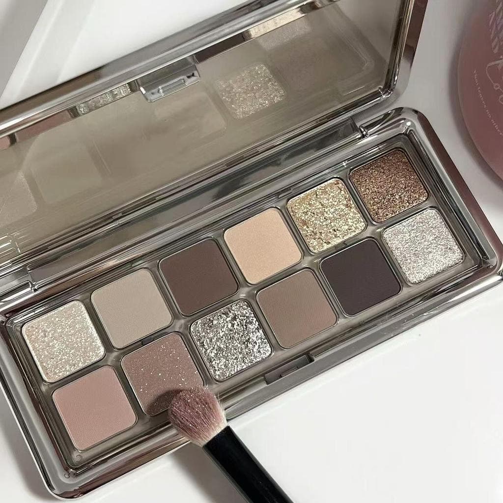 12 cores sombra cimento cinza paleta baixa saturação diária luz maquiagem terra cor feminina à prova dwaterproof água ma