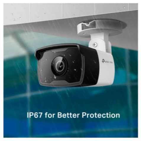 Câmera De Segurança Tp-link Ip Bullet 2mp Fhd Vigi C320i 4mm Cor Branco