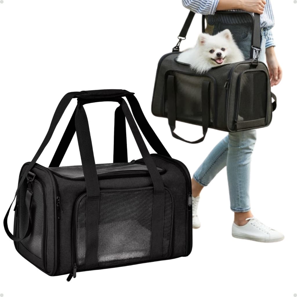 Bolsa Transporte Pet Cães Gatos Pequenos Viagem Segura Respiravel
