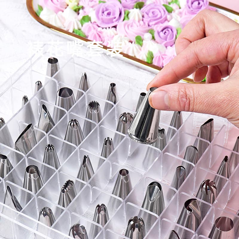 Conjunto de bicos de decoração, ferramenta de decoração de creme, grande conjunto completo de biscoitos de bolo doméstic