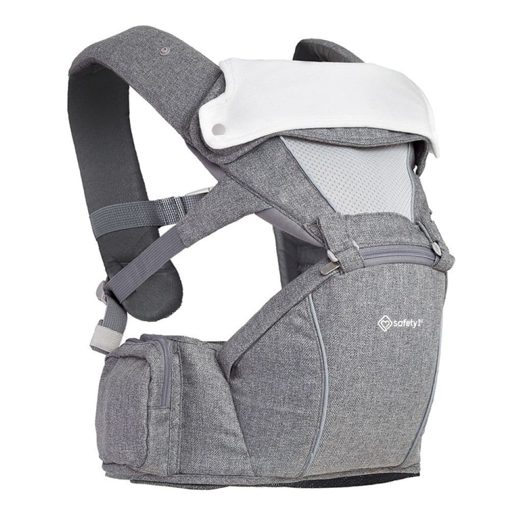 Canguru p/ Bebê Wallaby Safety 1st Hipseat  5 em 1 Cinza 3,5kg-15kg
