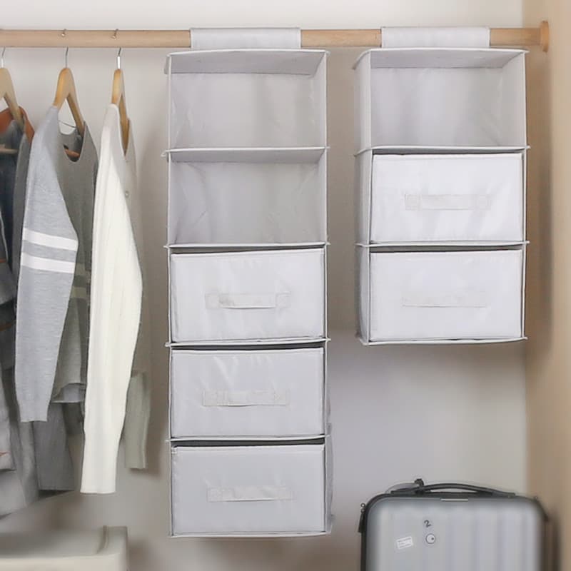 Tecido pendurado saco de armazenamento dormitório gaveta armazenamento guarda-roupa ferramenta útil saco de armazenament